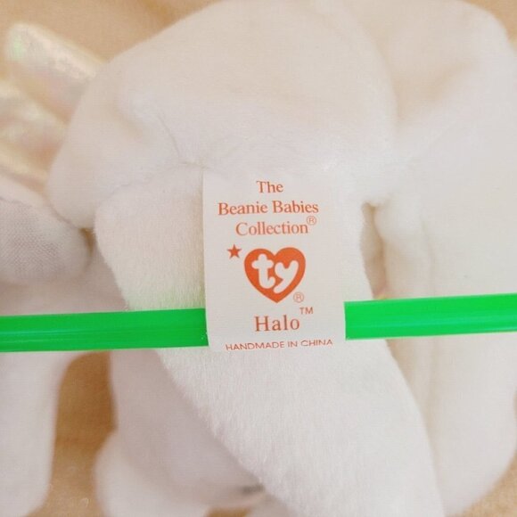 Ty Beanie Baby HALO Bear Brown Nose 5th Gen 1998 PE Pellets TRUSTED SELLER NWT - Picture 14 of 15